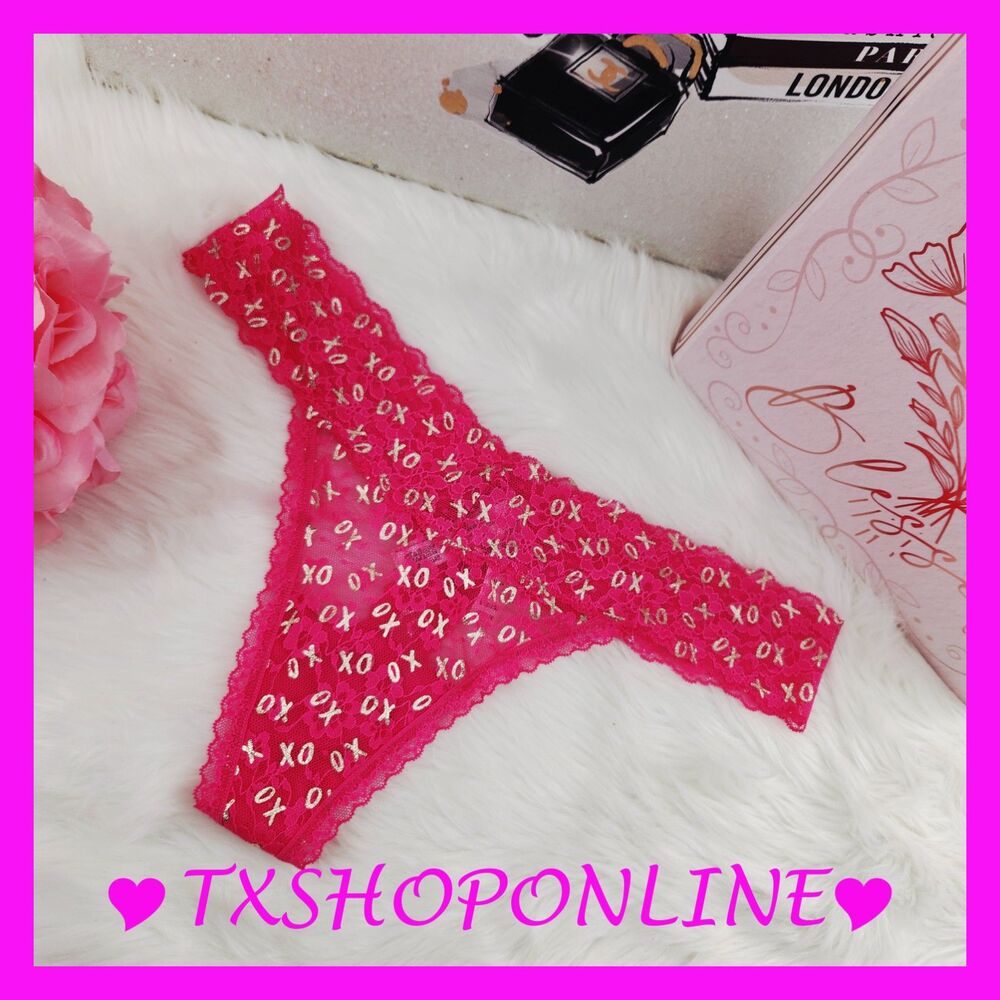 💗👙Victoria's Secret Pink Lace Thong Panties👙💗